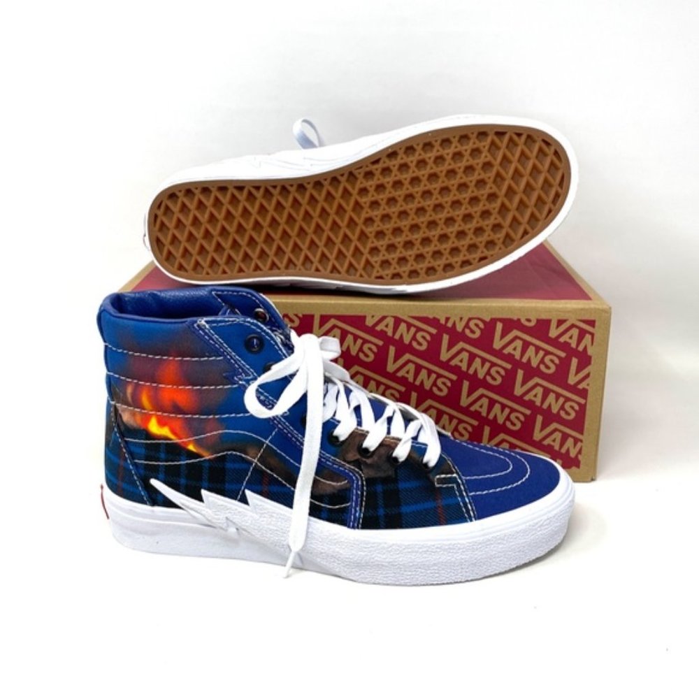 💖MEGA SALE💖VANS SK8-HI Bolt Big Reveal Navy Women High Canvas VN0A5JIV1P4 - Picture 8 of 10
